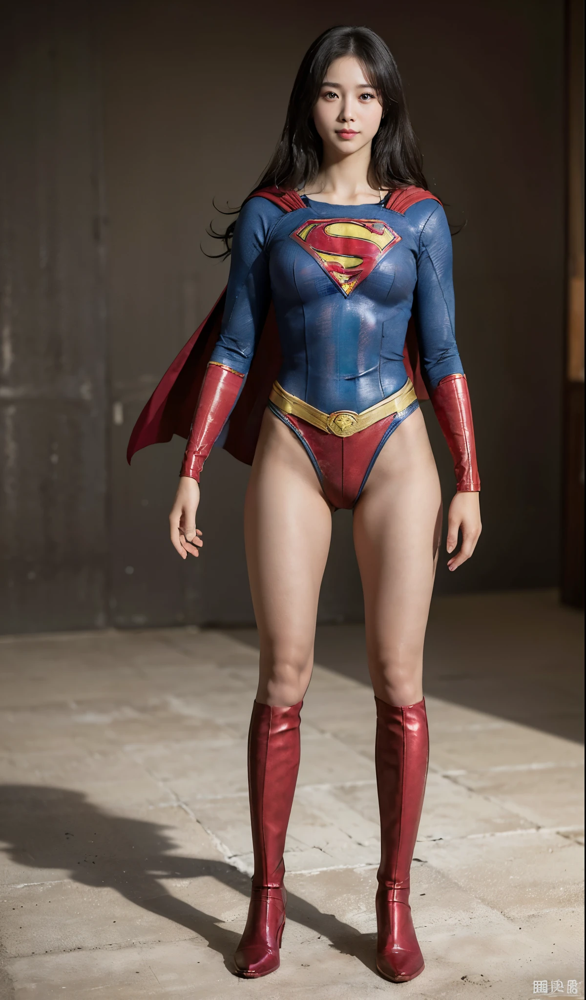 No background、(((Beautiful short haircut)))、(((Beautiful legs in black tights.)))、(((Legally express the beauty of your smile)))、((((Make the most of your original images)))、(((体にぴったりフィットするSupergirl Costume)))、(((Supergirl Costume)))、(((short and beautiful hair)))、(((suffering)))、(((Please wear black tights....、Wear red boots)))、((Best image quality、8k))、((Highest quality、8k、masterpiece:1.3))、(((Preserve background )))、Sharp focus:1.2、Beautiful woman with perfect figure:1.4、Slim Abs:1.2、Wet body:1.5、Highly detailed face and skin texture、8k