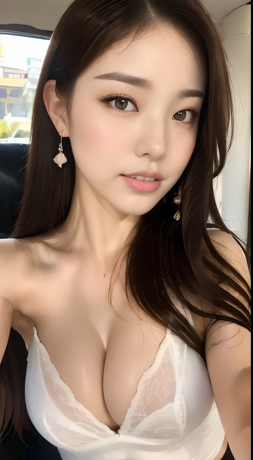 ((highest quality, 8k, masterpiece :1.3)), One girl, Selfie, close, Affectionate smile:1.2, Slim face, Beautiful woman, (Dark brown hair), Big Breasts:1.3, Highly detailed face, Fine grain, double eyelid, Blur the background, Slim face, city, outside, sunny, null, nature,Hawaiian sand beach,Dynamic pose,Sexy pose,White Micro Bikini Swimsuit,(masterpiece: 1.3), (Maximum resolution: 1.4), (Ultra high definition: 1.2), Cinematic Light, Ultra high definition, (Detailed eyesと肌), (Detailed facial features), 8k resolution, Perfect Style, Beautiful expression、Highly detailed face and skin texture、Detailed eyes、Glitter Eyeliner:1.2、Thin cheeks、((Pure white skin:1.4)),Glossy Lips:1.2、((Full Body Shot:1.2)),(Straight Hairstyles、Dark brown hair)、One-length long hair、175cm,