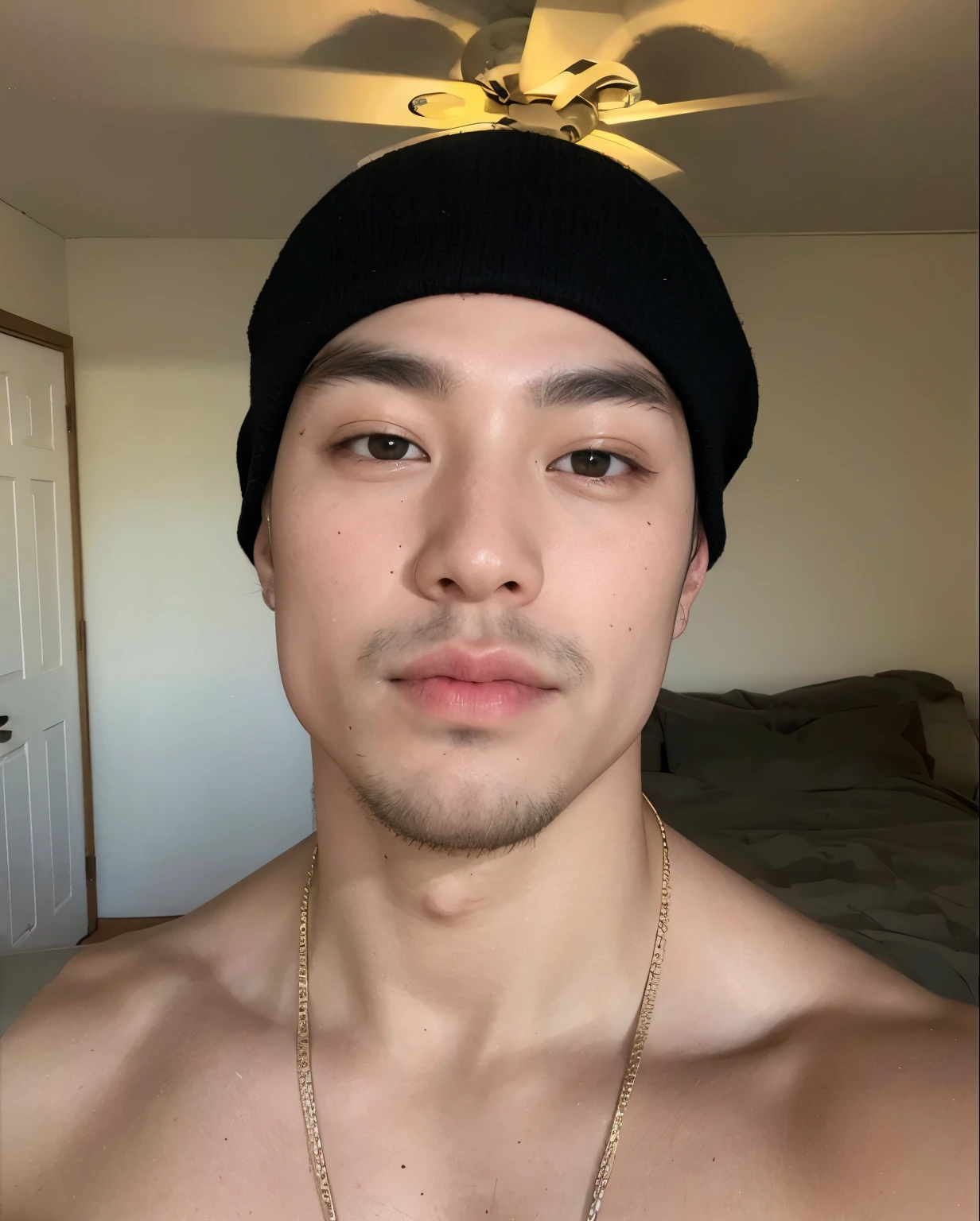 ((best quality)), (detailed), perfect face, HOMEM COREANO, SEM CAMISA, rosto bonito, PEITO MUSCULAR, volume na cueca, protuberance, grande, futurista, Corpo magro, rouco, magro, big nice protuberance, lindo ator coreano, poses sensuais, sensual