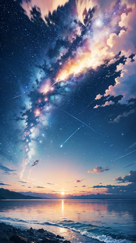 Landscape Photography、wallpaper、Starry Sky、Meteorilky way、coastal