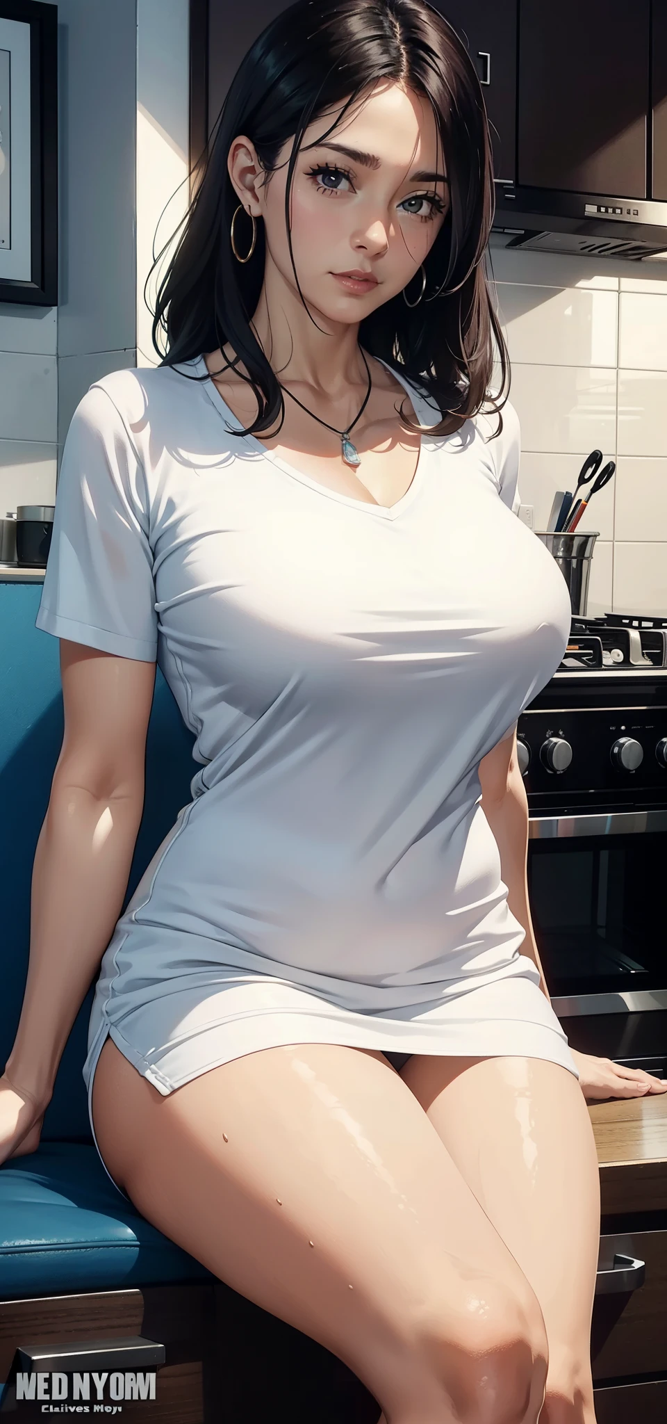 1 female,45 years old,Married women's breasts,Long legs,Big breasts and thin waist, 照片曝Light,(background:In the woods,Rainforest,In the summer,gale) She has short black hair,Bob with Bangs,Straight Hair,Red lips,stand up,Front view, OK, Gloomy sky,(((masterpiece),(Highly detailed CG Unity 8k wallpaper),最OK质量,Light,详细background,Beautiful blue eyes,(Very delicate and beautiful),(Beautiful and detailed description of the eyes),Ultra Detailed,masterpiece,)),Facing the camera,high resolution,Ultra Detailed),Exposing breasts,Exposing genitals, nude,Camel toe,,(wear:Sailor Suit,Sailor hat,White pantyhose)