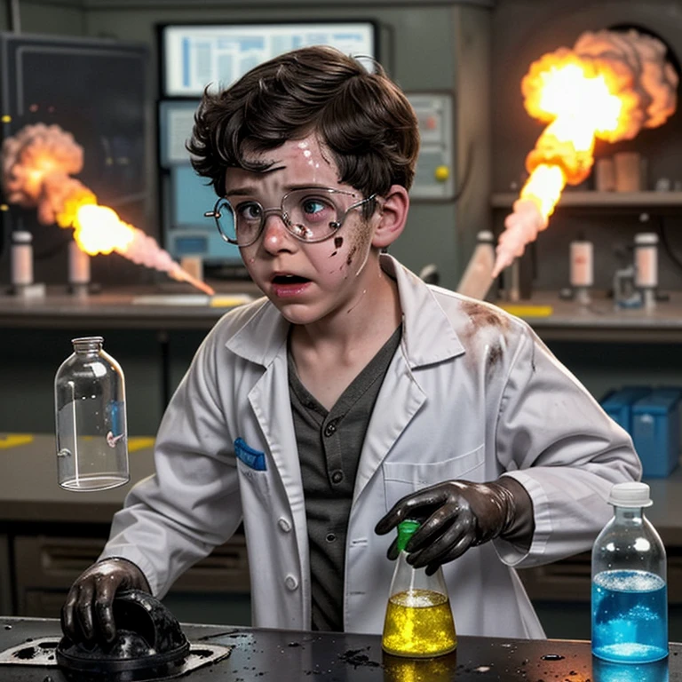 Caught in a chemical explosion in the science lab、A comedy about boy actors covered in soot and in tatters.
