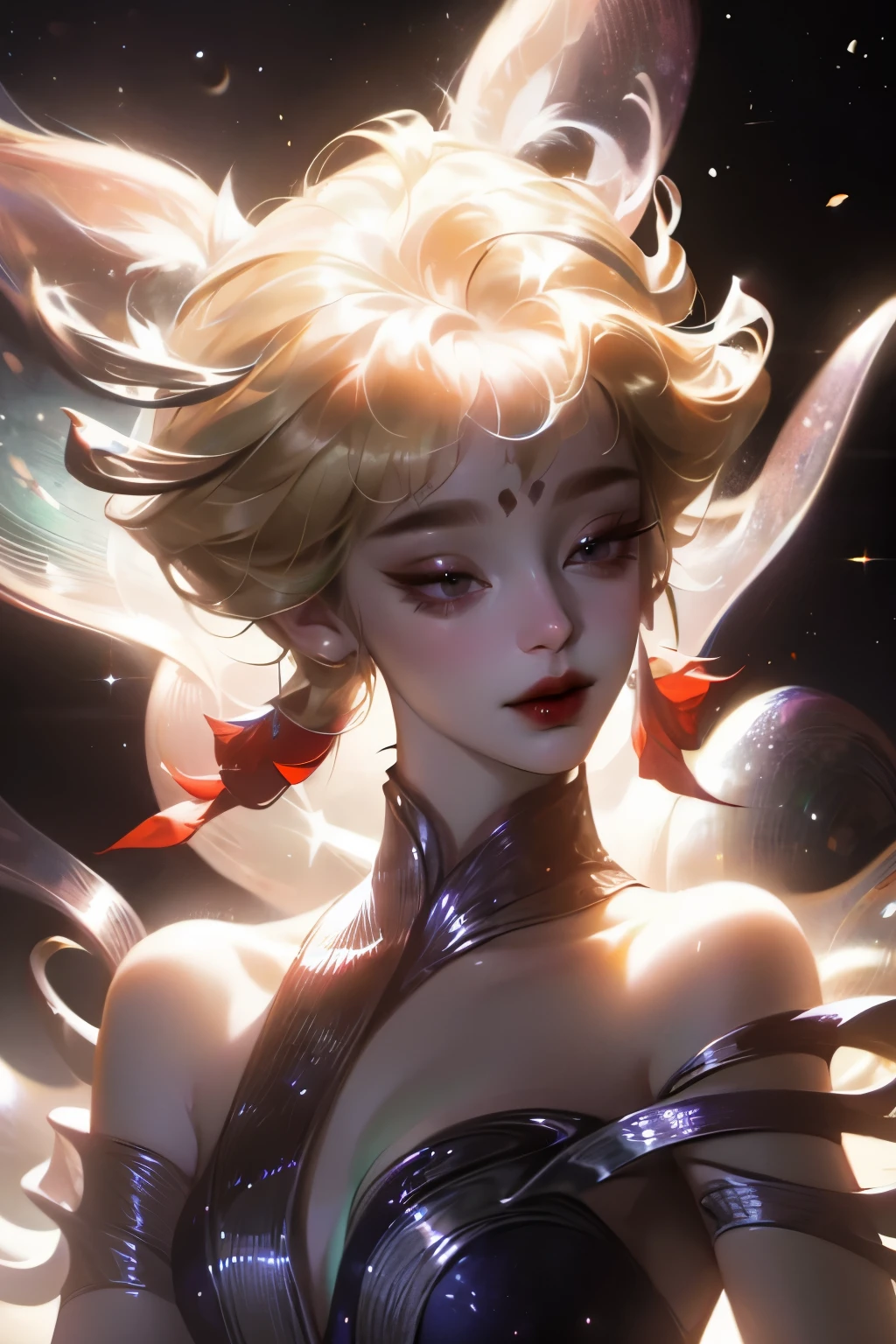 rosto frontal full frame, Realistic details, Stanley Liu, Arm candy, French-Canadian, Norway, Ireland, blond, Skinny, 微small, Thin, small, hot, blue eyes, Hourglass figure, 5'4, Eight thousand, 4K, Beautiful Lights, Lovely, Innocent
