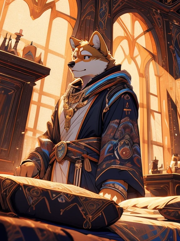 8k,wallpaper of extremely detailed CG unit, masterpiece,hight resolution,top-quality,top-quality real texture skin,hyper realisitic,increase the resolution,RAW photos,best qualtiy,highly detailed,the wallpaper,golden ratio, BREAK ,shiba dog is sleeping with his stomach shown,he is sleeping very happily,soft sunshine of the spring,beautiful butterfly on his nose,at veranda,using soft blanket,dynamic angle