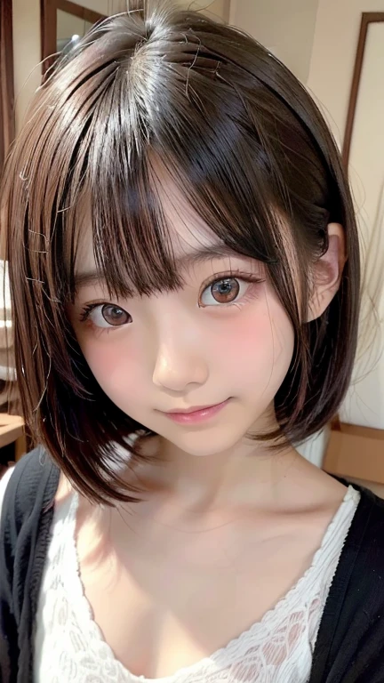 Japan Person, 1girl, ************, japan femes idol, 1cute girl, very young face, masterpiece, high quality, looking at viewer, small face, （very small tits:1.8）