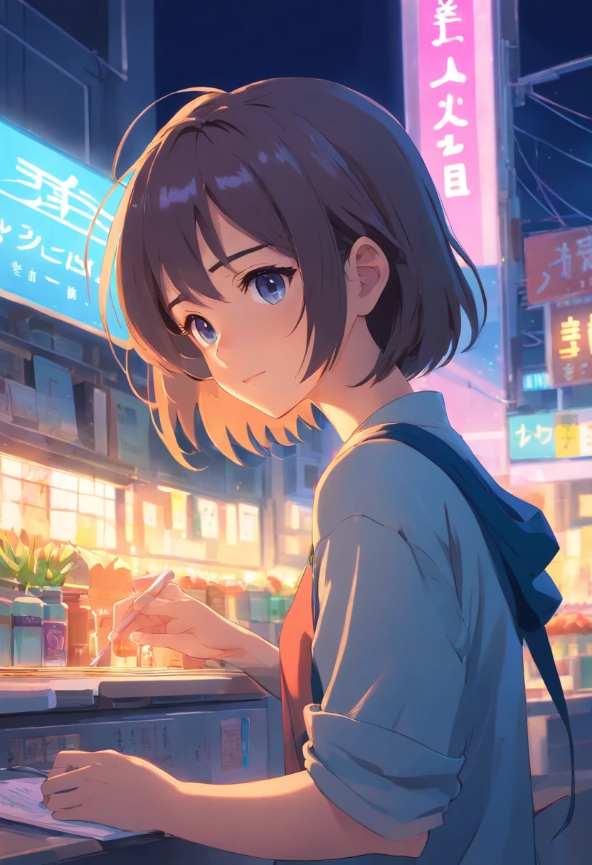 study,do my best,girl