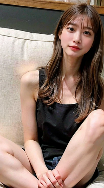(8k、RAW Photos、最high quality、masterpiece:1.2)、(Realistic、Realistic)、1 girl、whole body、smile、Lots of eyelashes、Add shine to your eyelids、skeletally correct、White Bikini,Bedroom、On the bed,(Full legs),Ultra-high resolution,Correct Structure,High Detail,Brighten the shadow contrast,Facial lighting ,Cinema Lighting,masterpiece,Super detailed,high quality,High Detail, 最high quality,16k,High Contrast, Spread your legs、Teeth are visible、Showing off your crotch