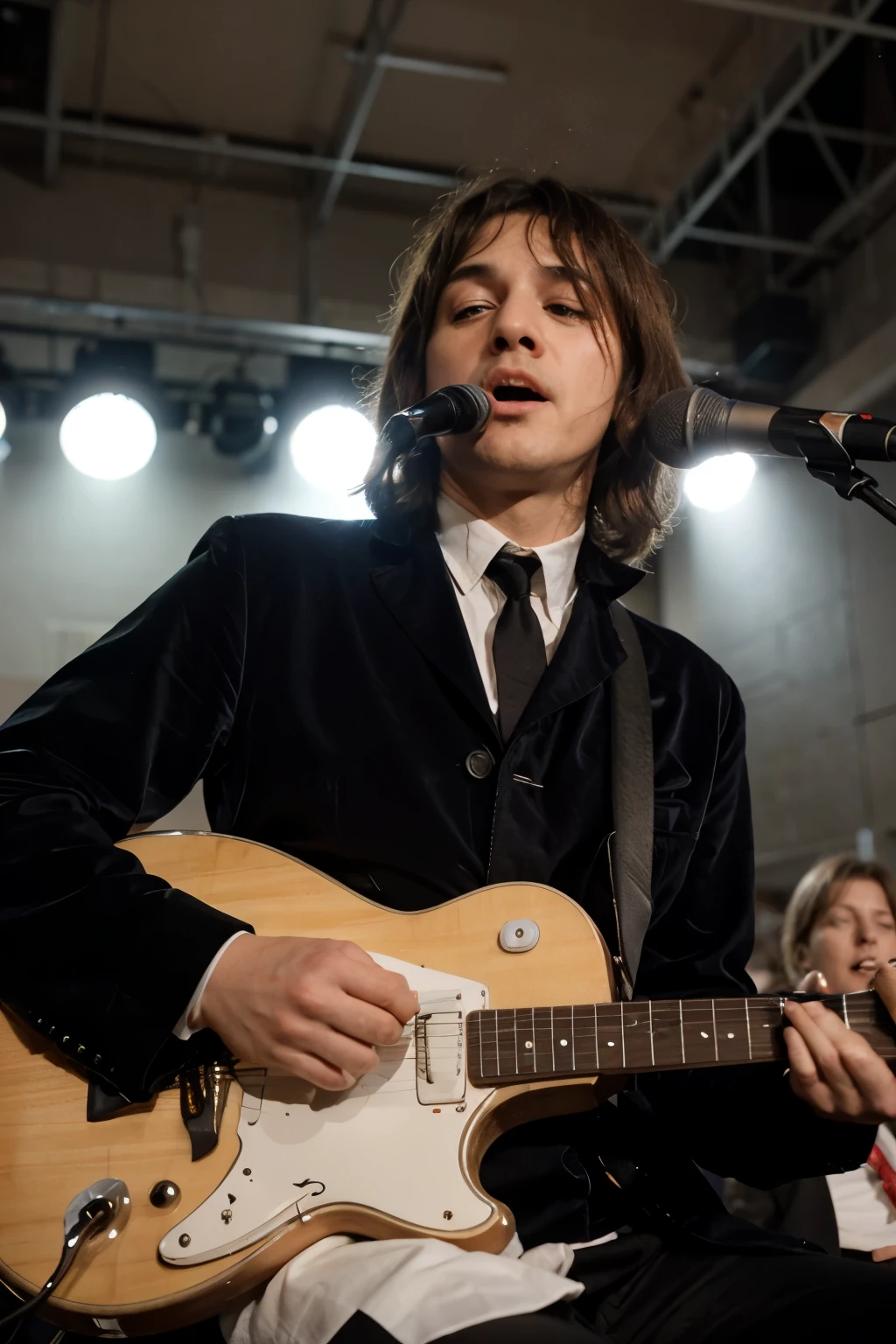 the beatles concert, personel head change to cow and goat