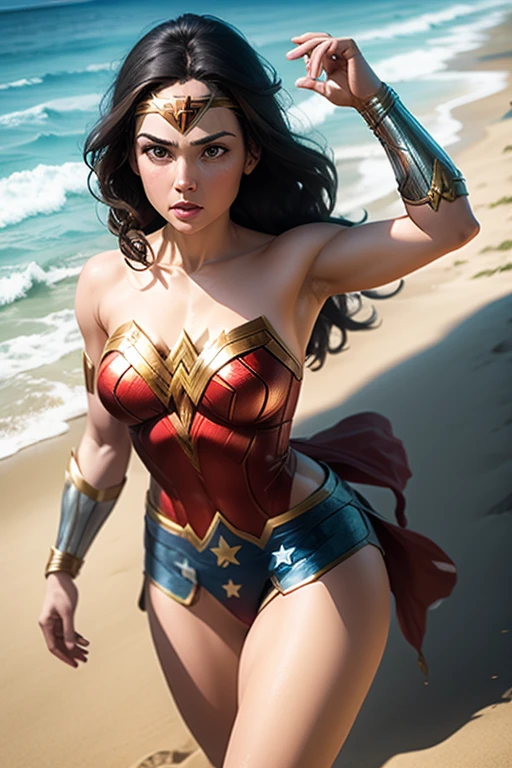 WONDER WOMAN, BIKINI, BEACH
