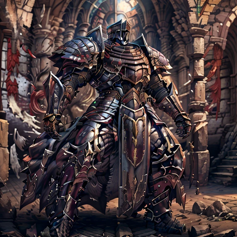 (masterpiece, best quality, detailed:1.2)
detailed full body, (masterpiece, best quality, detailed:1.2)
BlackKnight_fe, Giant armor fifty meters high,
Wearing cyberpunk mecha,
Wearing full plate armor,
Its full plate armor emphasizes the muscles.
a knight's mechanical armor,
glowing wide and heavy armor, big muscle (pecs, triceps, traps)
unusually developed muscular body,
body full of huge muscles.
showing off muscles,
pectorales enormes.
Exaggeratedly huge muscles.
Gigachad Muscular,
Best Quality, super detailed illustration, Rust, castle ruin, Heroic pose
sitting on the throne,