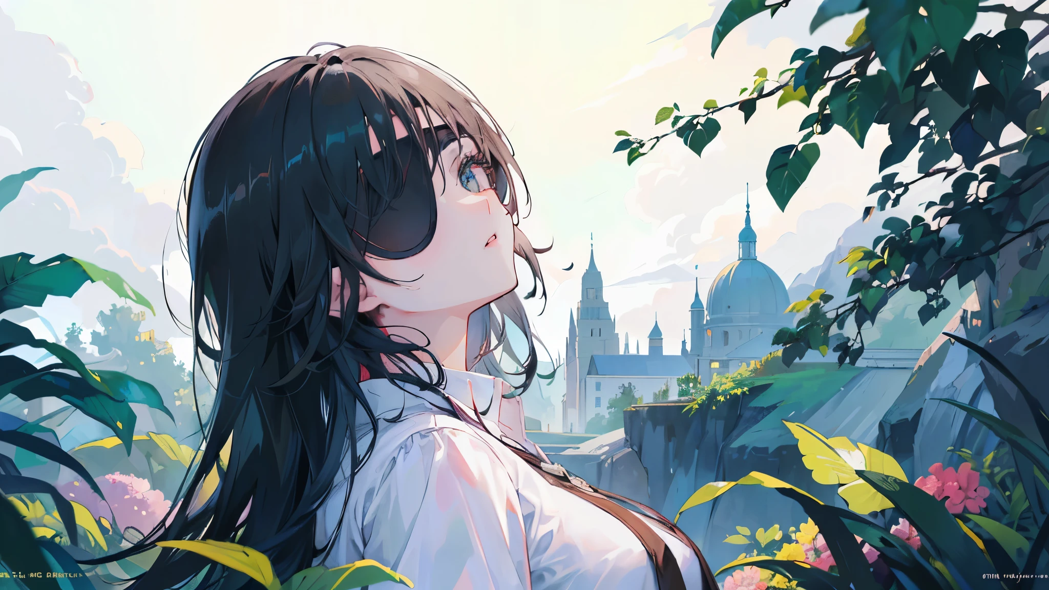 (masterpiece, top quality, best quality,official art, beautiful and aesthetic:1.2),(1girl:1.3), long black hair,