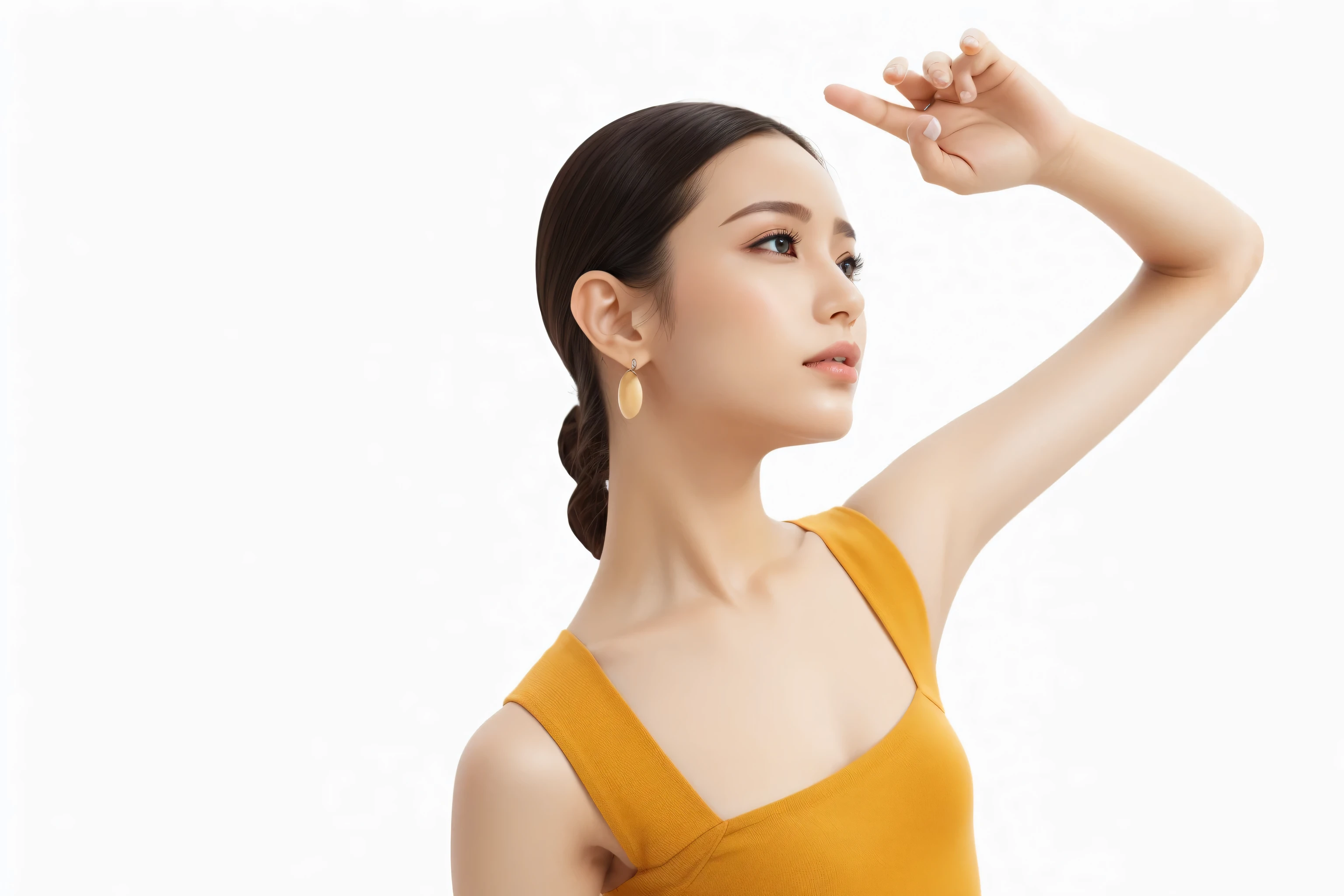 Beauty，Hand details，Finger details，Raise your hands and look at the sky