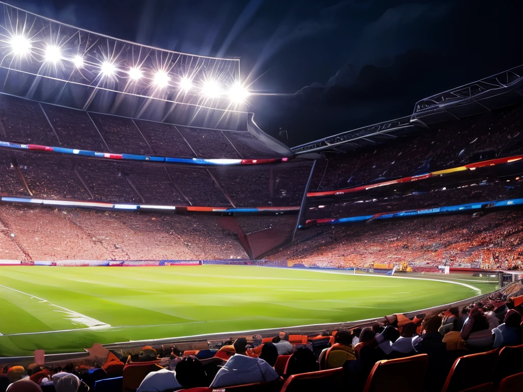 (highest quality:1.5), (masterpiece:1.5), background, stadium, inside, audience seats