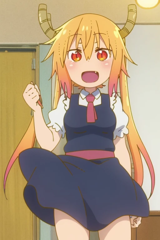 ((highest quality)), ((masterpiece)), (be familiar with), Perfect Face, indoor, Bedroom, Watching the audience,
One woman, Thor,
Open Mouth, Ecstatic expression, blush, smile,
Small breasts, Flat Chest, Young Girl, , , Girl,
Long Hair, Golden Hair, Orange eyes, Long Hair,
Leg spread,