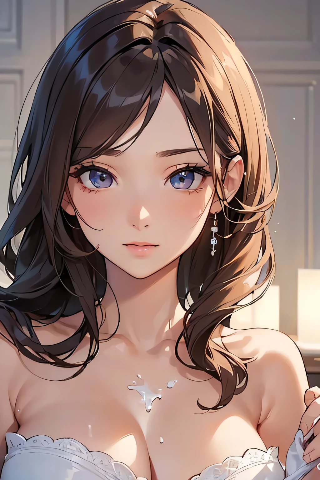 highest quality、High resolution、Detailed Background、(Beautiful face in every detail:1.4)、Anatomically correct、(Draw the usual number of fingers:1.2)、(Detailed facial expressions)、(Detailed eyes:1.2)、(Detailed eyes:1.2)、Beautiful, smooth skin、Beautiful women in their 20s、(Highly detailed face:1.4)、Cute hair color、Cute hairstyle、Wavy Hairstyle、Perfect body line、cute gesture、

(Woman enjoying relaxation time at home:1.5)、

You can create a sexy mood by placing candles in your living room or bedroom and lighting them with soft light.、Choosing a scented candle will make you feel even more relaxed.、

Enjoy a relaxing massage or body care session at home and take the time to love yourself.、Enjoy your skincare time by using aroma oils and body creams.