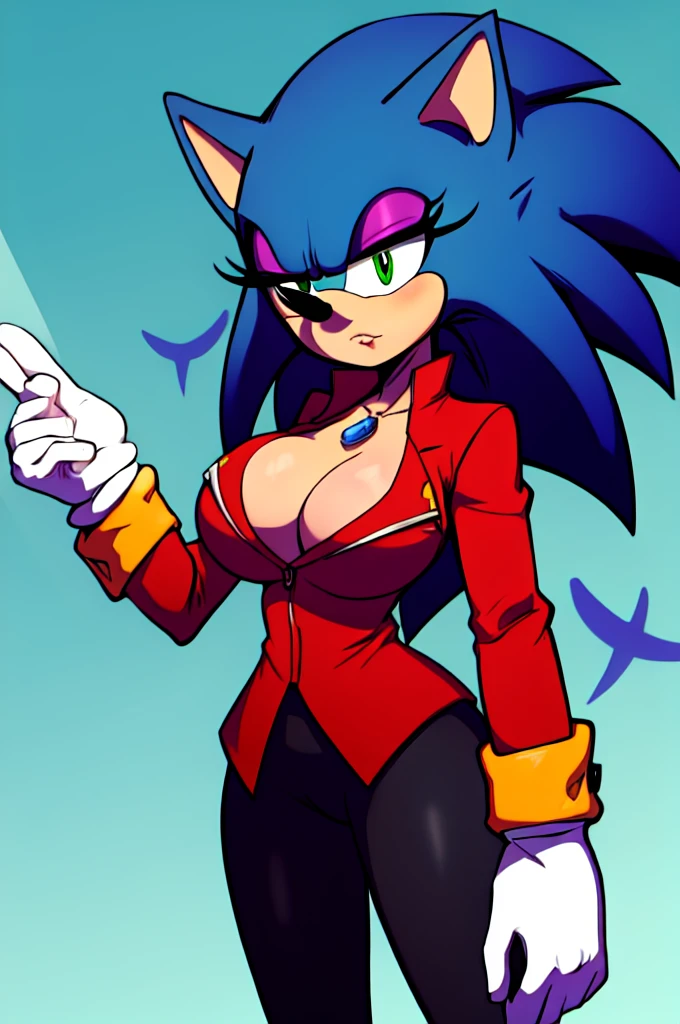 female sonic reimagined as a furry female sonic dr._eggma'am milf