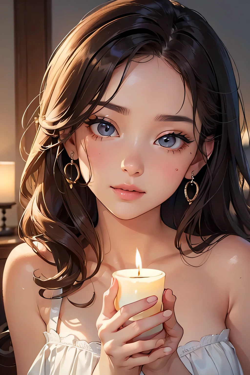 (best quality,4k,8k,highres,masterpiece:1.2),ultra-detailed,(realistic,photorealistic,photo-realistic:1.37),female,beautiful detailed eyes,beautiful detailed lips,extremely detailed eyes and face,longeyelashes,mysterious atmosphere,monochromatic background,noir,black and white,contrast lighting,subtle shadows,ethereal presence,dreamlike ambiance,soft focus,delicate features,graceful stance,flowing hair,subdued tones,subtle textures,sublime aura,haunting gaze,hidden secrets,silhouette,portrait style,dramatic composition,subtle hints of color,submerged eyes,candlelight,unveiling the unknown,luminous mystique,seductive allure,whispered elegance