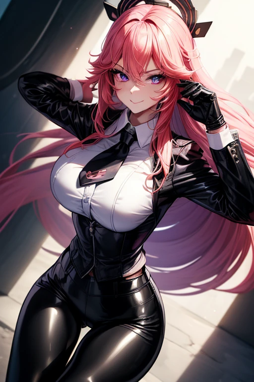 Ingrid,Large Breasts,Erect nipples,Mature Woman, (Dark skinned women:1.2), Dark Skin, Decided, Pink Red Hair, Gorgeous wavy hair,Soft curly hair, Hair Intake, compensate, lipstick, (Mole under the mouth:0.8), eyelash, Yellow Eyes,uniform, army sergeant school, heroic,Ultra mini skirt,(No pants:1.2),Exposed bare shoulders, Outdoor,Strong winds, stage, (fashion show:1.1),View your viewers,(High resolution, high quality:1.1), Intricate details, Cinema Lighting, One person,(Cool Beauty),(Metal collar),