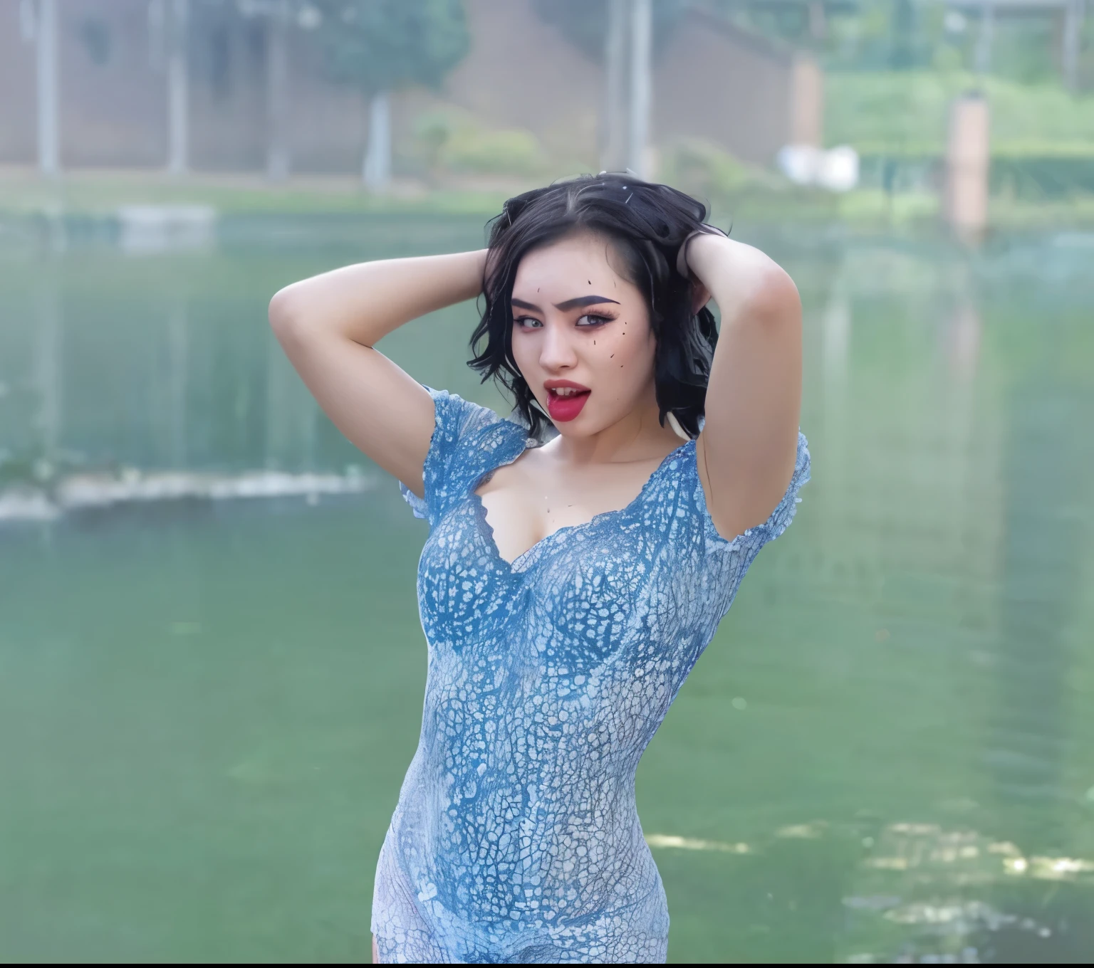 black lingerie, ahegao