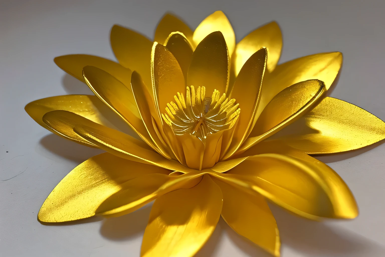 Create a golden flower image