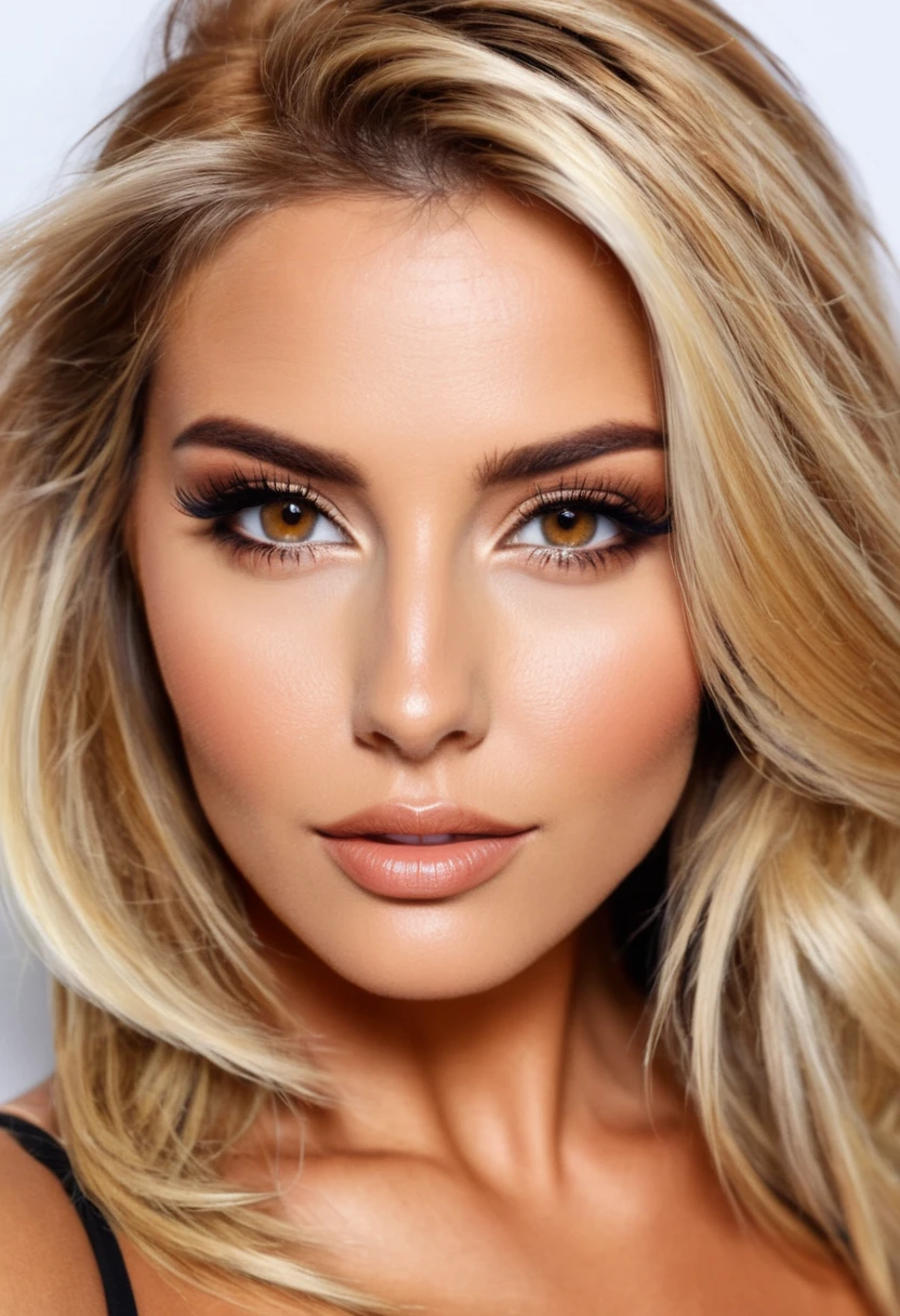 blonde sexy aux yeux marron