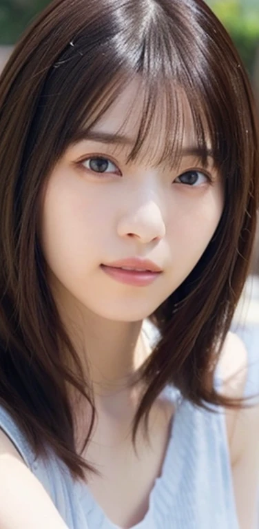 1 Female, Updo, (Ultra Realistic, High resolution), (Highly detailed eyes, Highly detailed hair, Highly detailed face, Highly detailed thin lips), Pastel colored tight blouse、Knitted micro mini skirt, A kind smile, (highest quality:1.4), RAW Photos, (Realistic, photo-Realistic:1.37), Professional photography, Cinematic Light, (Very beautiful face: 1.2),Very large breasts、Cleavage、Voluptuous thighs、Pictured from head to knee