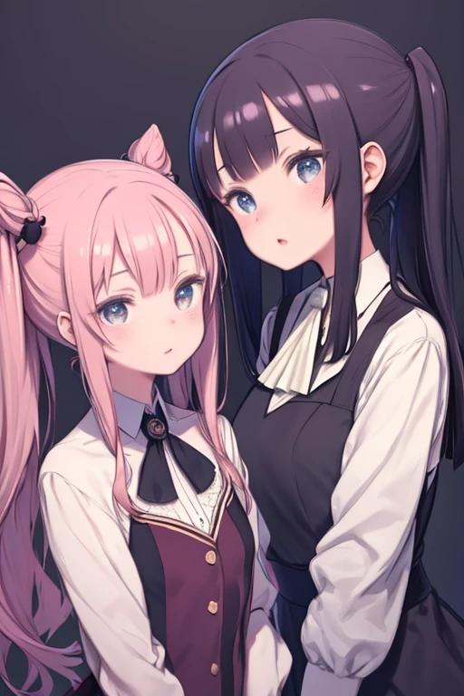 Two Girls,roromiya,ririchiyo,,Ascot, masterpiece, highest quality