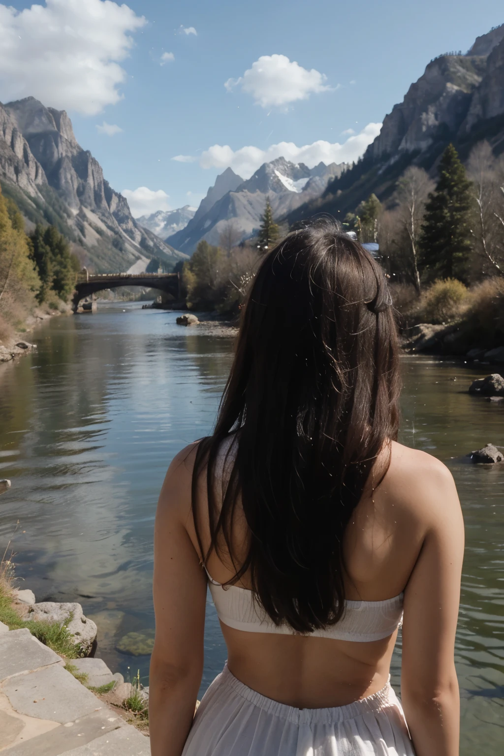 ((best quality)), ((masterpiece)), (detailed), Mountains and rivers meet acquaintances