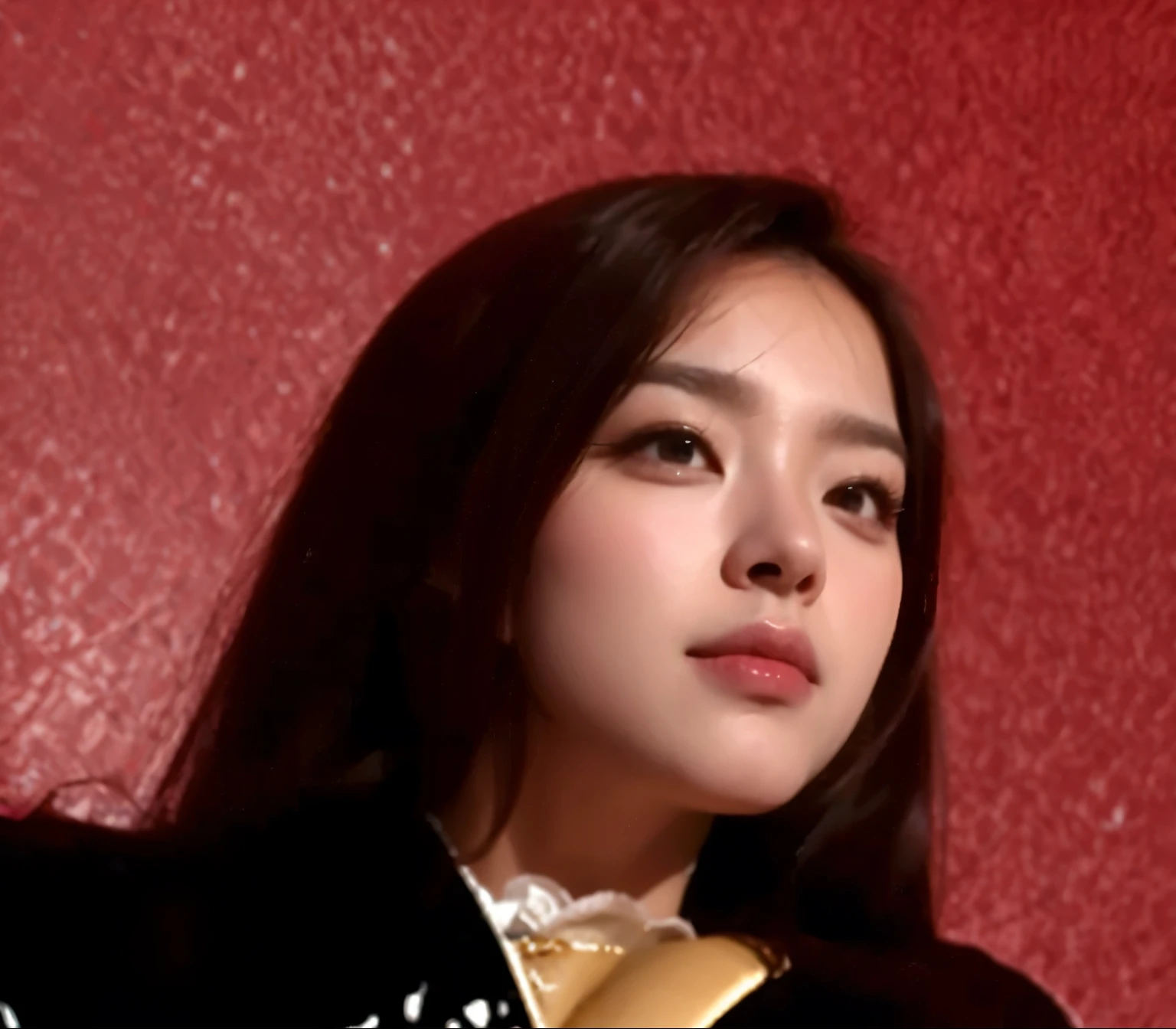 looking down,seductive smile