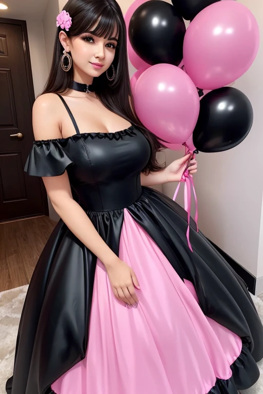 23 yrar lady, big thighs, medium size boobs, in ball gown, seducing look, bending from waist, ultrarealistic, near camera, stylish, doggy style pose, party