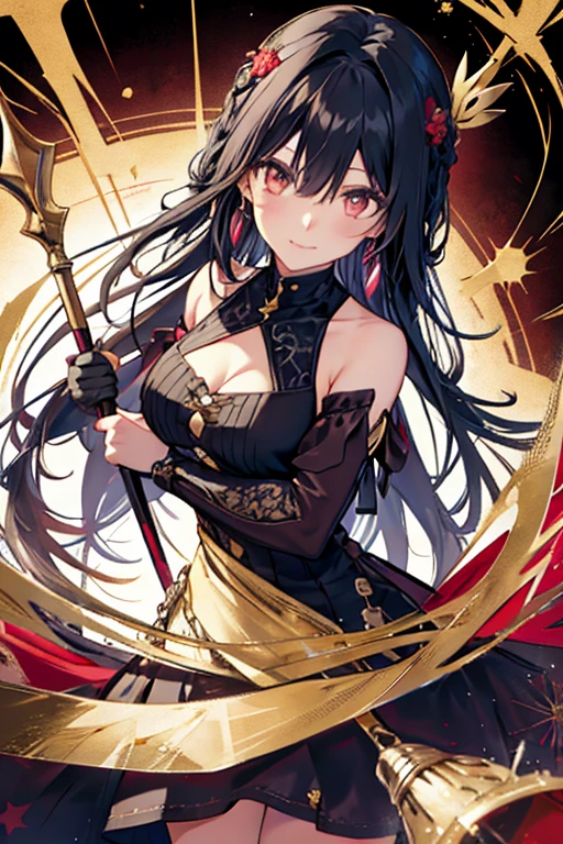One Girl, High resolution, Long Hair, sight, blush, Sticking out tongue, 最high quality, D Cup,happiness/joy,  masterpiece, high quality, Textured skin, Black Hair, Japanese, pretty girl,Slim figure,Beautiful and straight hair,sightを向ける, Anatomically correct, chest, 大きなchest, Sticking out tongue, smiling, Sparkling eyes, anime, 