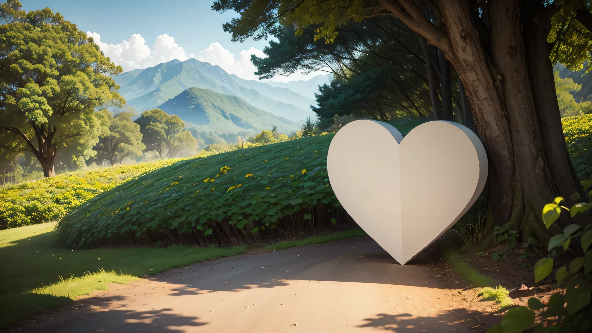 sentimental picture heart echo nature