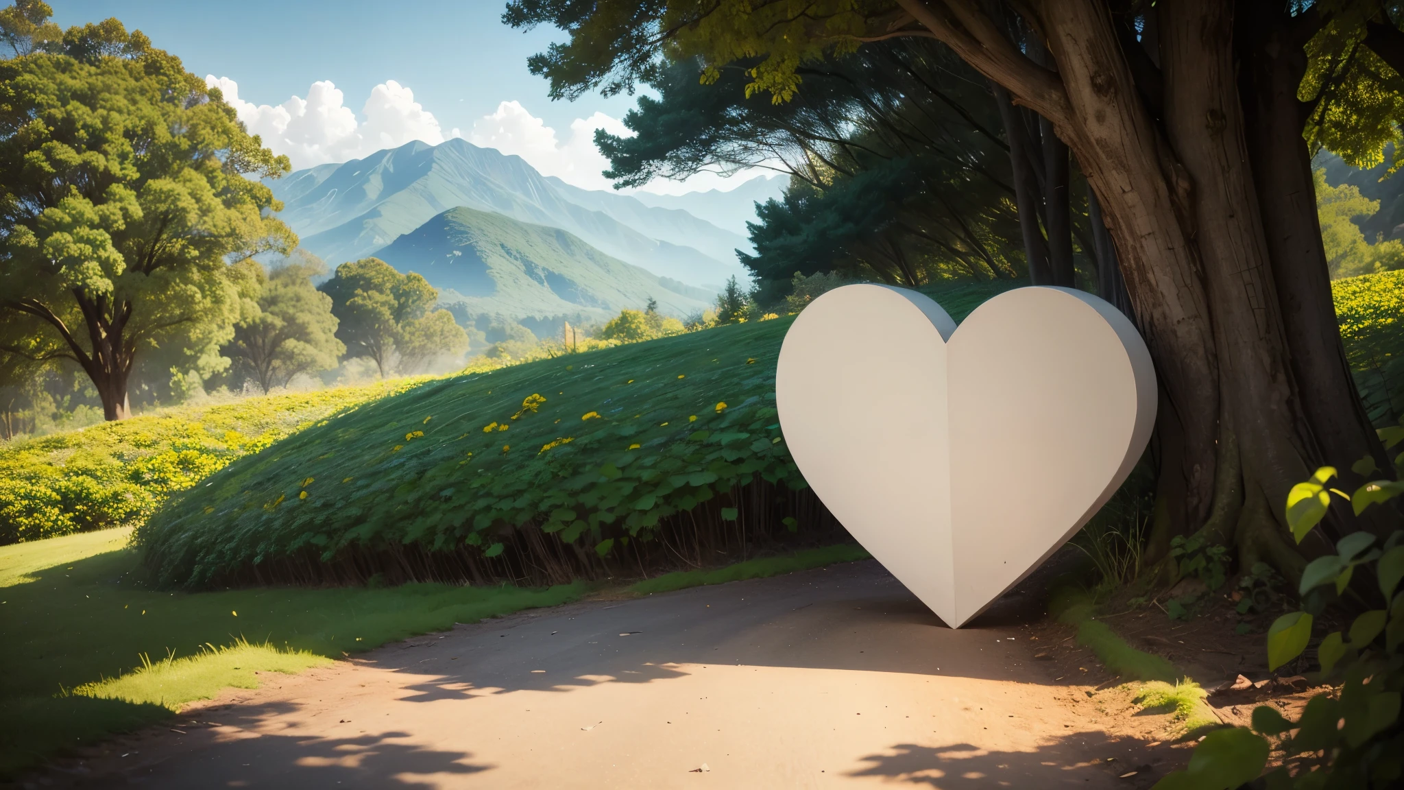 sentimental picture heart echo nature