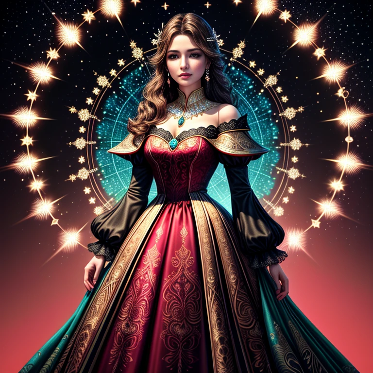 The masterpiece is of the highest quality, featuring nothing but the ring. It features a Phoenix ring setting, starry skies, and wrapping around the end from beginning to end. This delicate gold ring is adorned with Starry Sky in its ring, with its shiny appearance emanating an inverted image, shimmering Ruby-turquoise-Diamond gemstones, all while being elegant and noble. The magic pattern on it emits the light of the Tyndall effechines with a noble red light, which is filled with dark-style graphics, accompanied by a simple background.