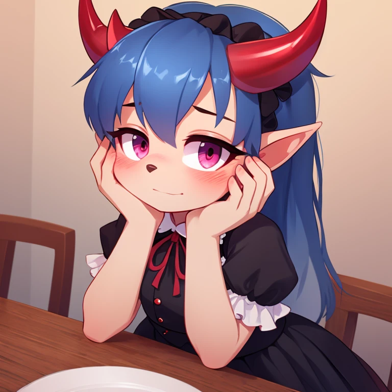 two persons　tentacle　tits　sex　Red hair　blue hair　Cat ear　background of opportunity　masterpiece