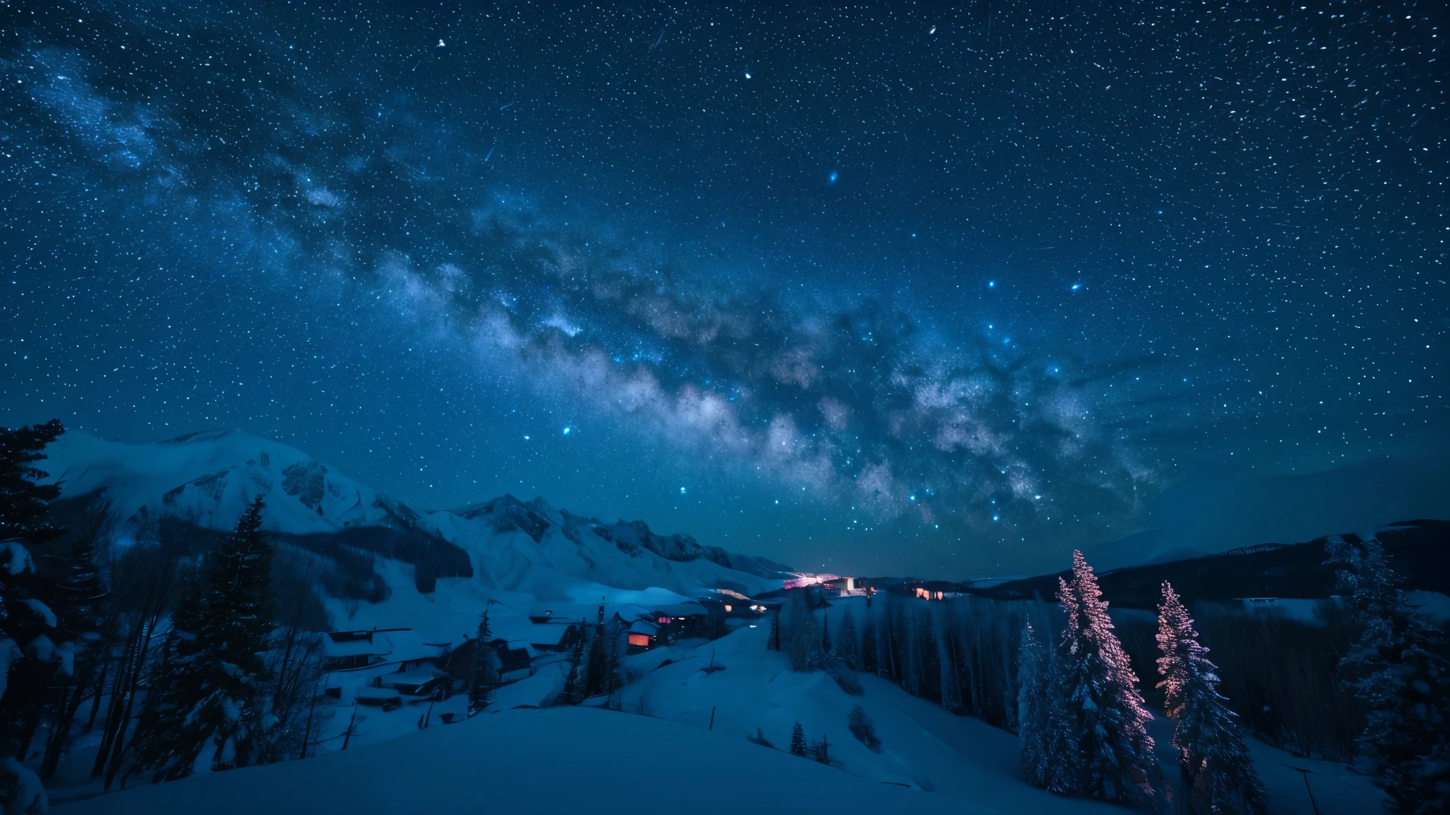 Crystal of snow、Night Sky