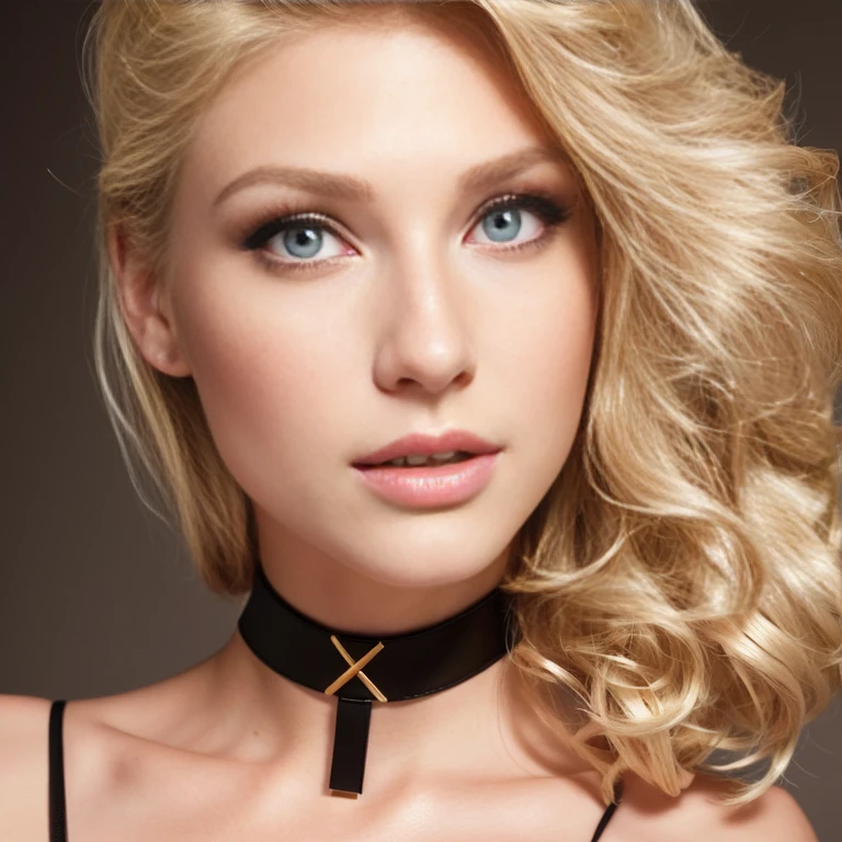 blond woman with a choke and choker posing for a picture, portrait of a beautiful model, blonde beautiful young woman, photo of a beautiful woman, beautiful female model, young beautiful woman, beautiful young woman, very beautiful young woman, beautiful blonde woman, beautiful model girl, high quality portrait photoshoot, young blonde woman, beauty portrait, beautiful blonde girl, close up portrait photo