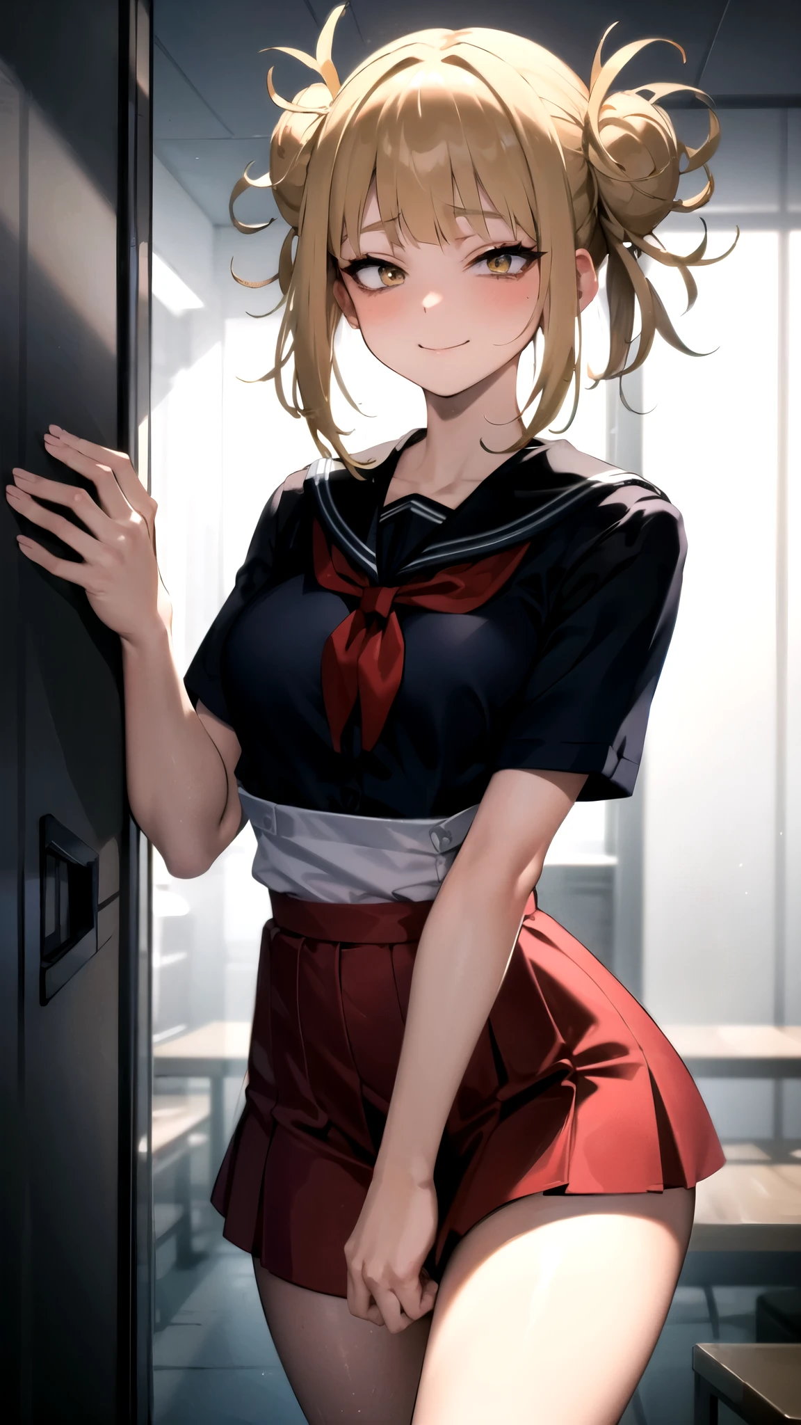 Himiko Toga,Big Breasts,Black Dress,