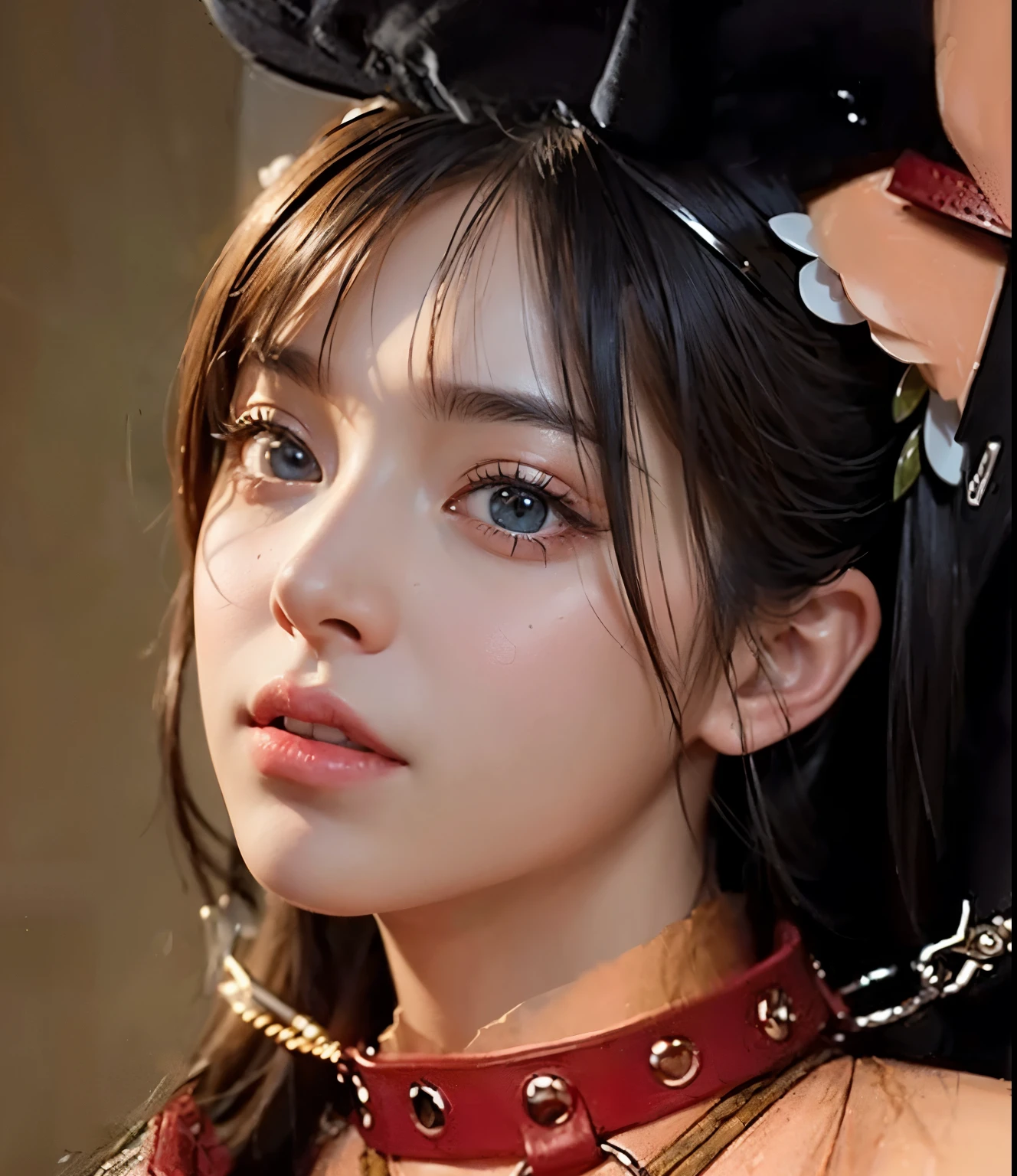 (masterpiece), (best quality), (ultra-detailed), (realistic, photo-realistic:1.2), looking at another,