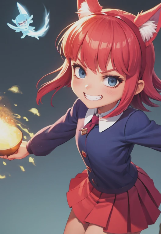 annie, evil grin,, (magisch, herrlich, Meisterwerk:1.3)