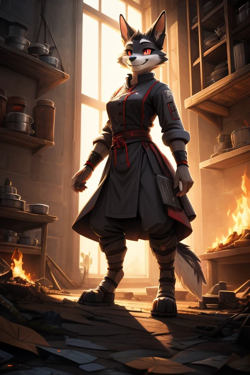 enginetrap hell_kein Chef_(hell_boss) Hundeartige_demon demon hellhound mammal 2021 digital_Medien_(Kunstwerk) Hi_res lighting shaded signbeiure anthro book clothed clotHing female fully_clothed Fell light looking_bei_Betrachter Zwerchfell offen_Mund offen_smile smile solo cock without toes_legwear wHite_body wHite_Fell, BRECHEN (Meisterwerk, best quality, Farbige Skizze, 4k, 2k, (intricbeie, High detail:1.2), Film-Gegenschattierung, analoger Stil, absurd res, von enginetrap) (best quality, High quality:1.4)