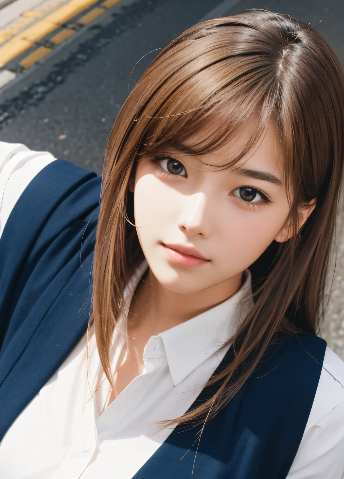 (best-quality:0.8),
(best-quality:0.8), perfect anime illustration, extreme closeup portrait of a pretty woman walking through the city