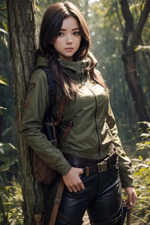 young female as hunter