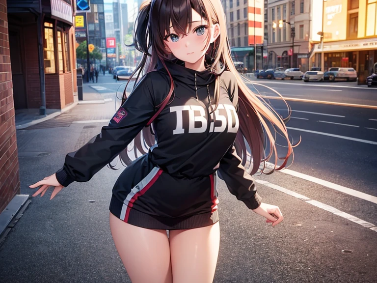 RAW Photos, Highest quality, High resolution, Very detailed、 8K image quality、、Gym suit、Bloomers、playground、Nipples are visible