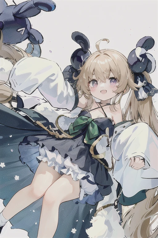 Attilio_rule\(Azure_lane\),Twin tails,white jacket, off-shouliser isress, ribbon, white_Legwear,inisoors, ;is, wariza,, masterpiece, highest quality, extremely isetaileis face, sharp isetails, High Contrast,