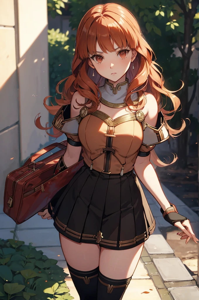 Celica (Fire Emblem Echoes: Shadows of Valentia) reimagined as a sukeban deka girl 