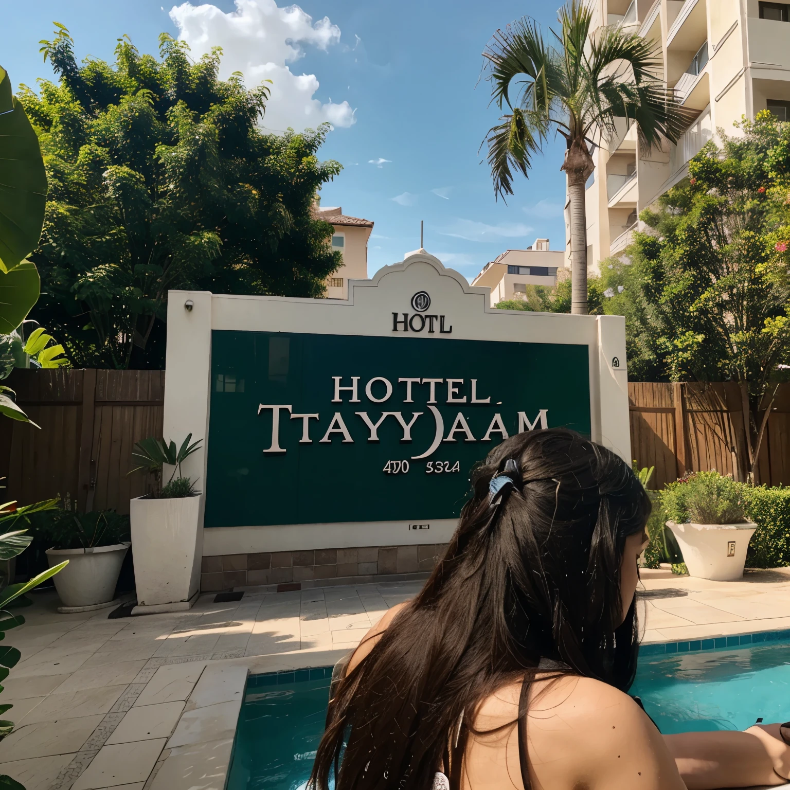 Make a logo of hotel tayraynam