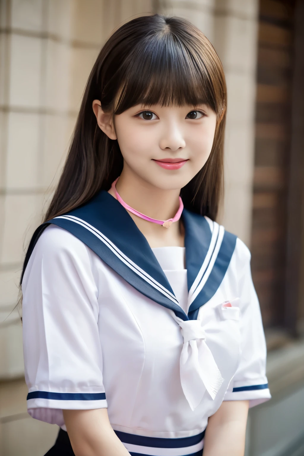 ((Great quality,Great quality,high quality, very beautiful,beautiful, 最high quality, Realistic)),Real Life,One girl,beautiful girl,((Very ))small,((Magical girl)),Blunt bangs,short sideburns,Dark green hair,Brown eyes,Round eyes,Red Bow, , baby,10 years olgs, short ponytail, Flat Chest, ((Pink sailor collar)), Thighs, {Pink knee socks}, Frilled knee socks,Detailed body,photograph,Shadow,3D, Heart Brooch, {{pink elbow_gloves)), {{Leotard Peek}},{White leotard}, Pink and white outfit,swollen_short_sleeve,{marching band},Rhythmic,texture,{Covered navel},Magical Effects,Idol Pose,smile,Navel exposed, View your viewers, ((Transform your clothes, dance,thank you, 最high quality, Great quality, very beautiful, Absurd))、Browsing Caution:0.99