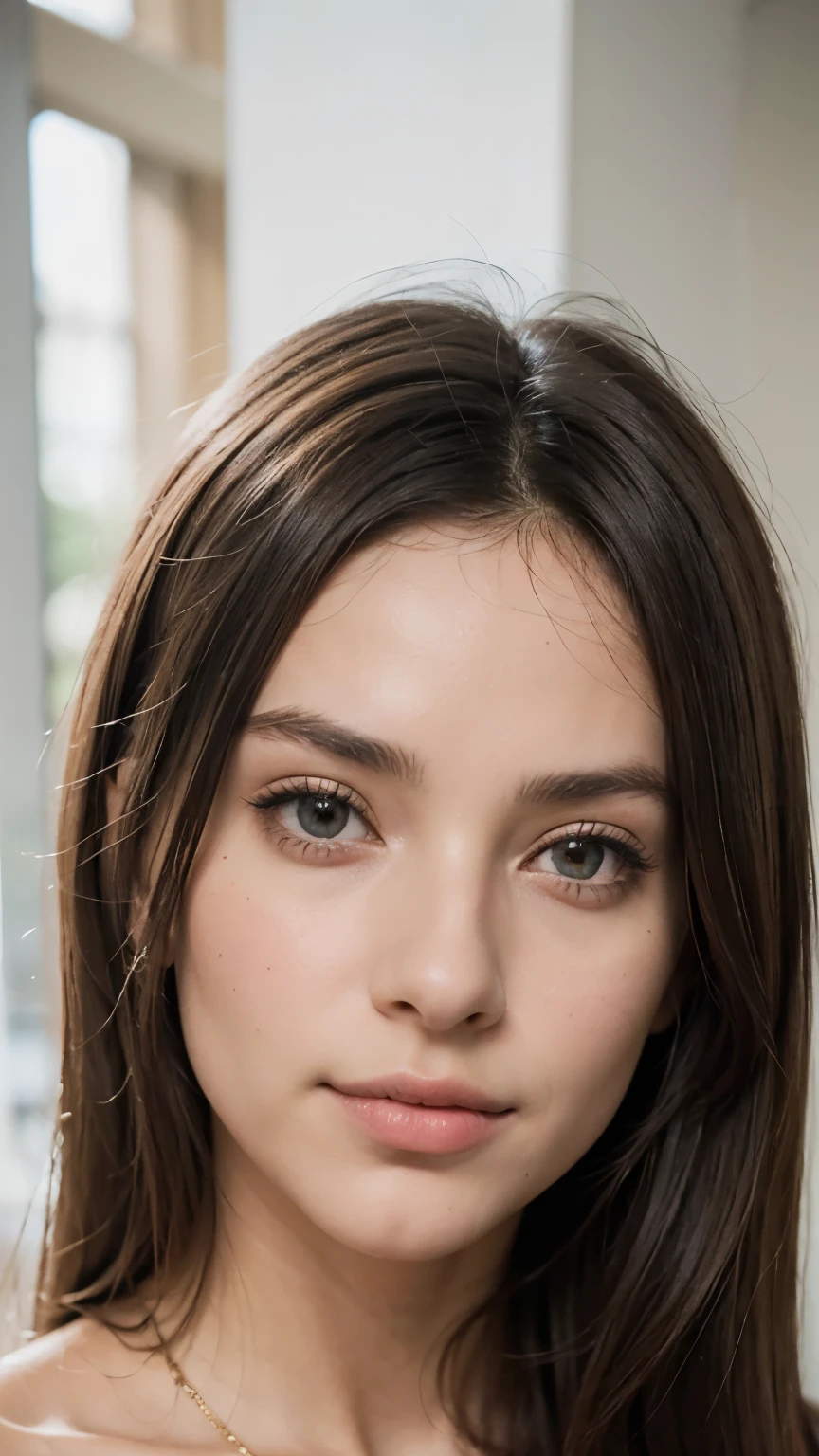 ((melhor qualidade)), (), (detalhado), rosto perfeito 1girl, Victoria, a beautiful brunette looking on the camera, detailed eyes. Full body, wear crop