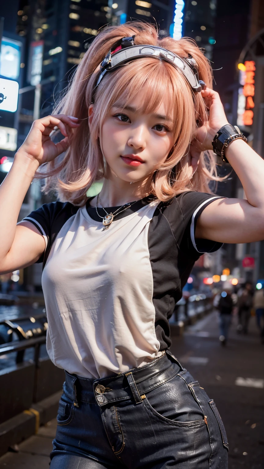 (masterpiece, best quality:1.2), (8k uhd, 16k, 32k, ultra high res), (photorealistic:1.37), (RAW photo), ultimate-realistic, ultimate-realistic details, ultimate-realistic texture, ultimate-intricate details, ultimate-realistic lighting, ultimate-realistic shadow, japanese girl, ultimate-cute face, ultimate-RAW skin, ultimate-realistic eyes, Japanese woman in insect powered suit, cannon mounted on shoulder, very cute face, mechanical, extremely intricate details, full body shot, ultimate photorealistic, big city locked down